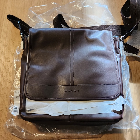 *BRAND NEW* Coach Brown Leather Messenger Bag